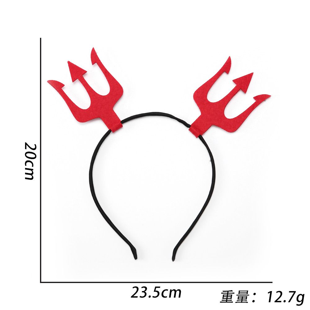 빨간 포크 머리띠