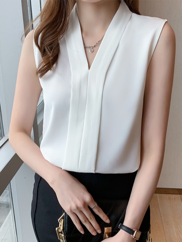 Broadcasting host's suit with women's small suit shirt lined with base vest formal dress art examination photogenic shirt