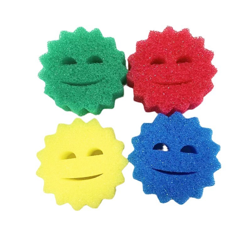 American Scrub Starr Smiley Face Magic Cleaning Temperature-Sensing Sponge Wipe Decontamination Wipe Pot Washing Dishes Hot and Cold Feeling American Scrub Starr Smiley Face Magic Cleaning Temperature-Sensing Sponge Wipe Decontamination Wipe Pot Washing Dishes Hot and Cold Feeling