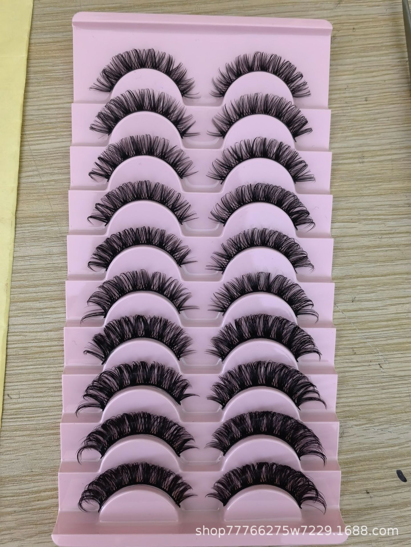 Alta calidad DD Qu estilo ruso rizado pestañas postizas multi-capa DD curling 3D imitación visón grueso europeo y americano al por mayor