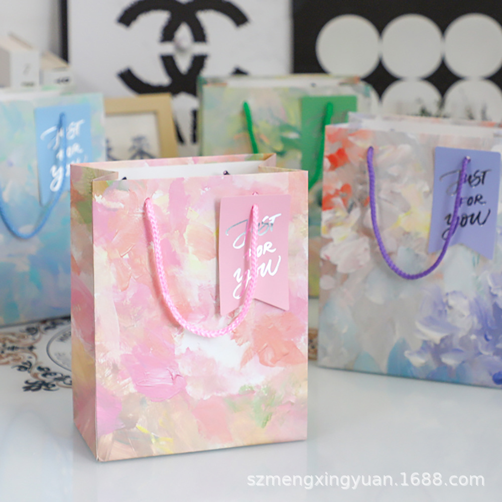 Estilo creativo ins hermosa temporada de graduación para enviar bolsas de papel al maestro cumpleaños día del padre regalo bolsa de regalo bolsa de papel portátil
