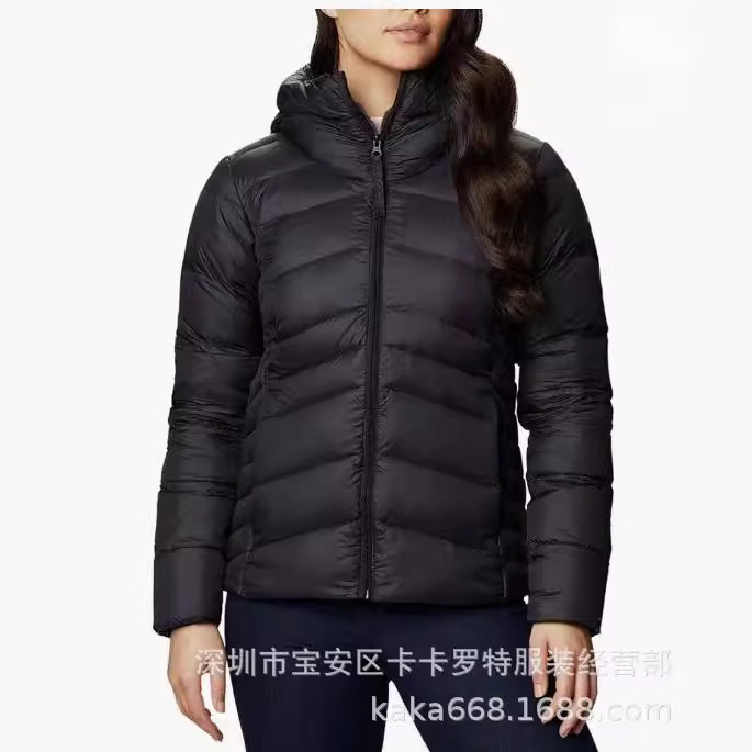 Cross-border 2024 Winter Thickened Down Jacket 90 White Duck Down Women's High-end Hooded Down Jacket Amazon Jacket