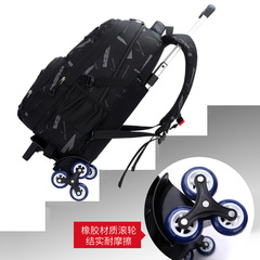 New style middle school rolling backpack for grades 4-9, junior high students, detachable dual-use casual backpack, cross-border