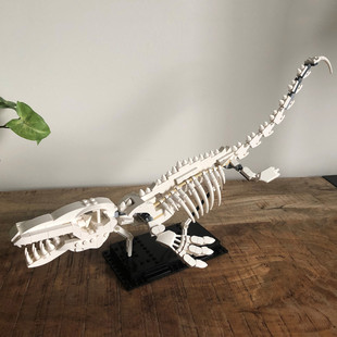 C6786 Mosasaur Skeleton Dinosaur Fossils 416 Particle Number with Sta