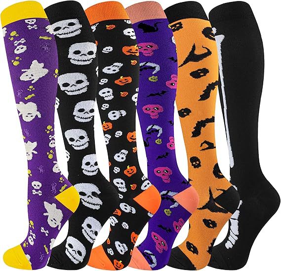 Calcetines de compresión transfronterizos Calcetines de pantorrilla Calcetines elásticos Deportes Ciclismo Correr Calcetines de yoga Calcetines de compresión de tubo largo para hombre Spot para mujer