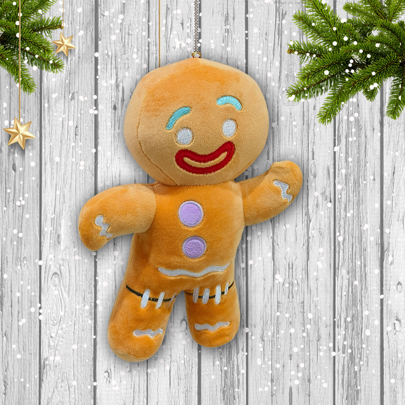 INS nuevo lindo panqueque hombre muñeca biscuit hombre peluche juguete suave niña muñeca Navidad joyería