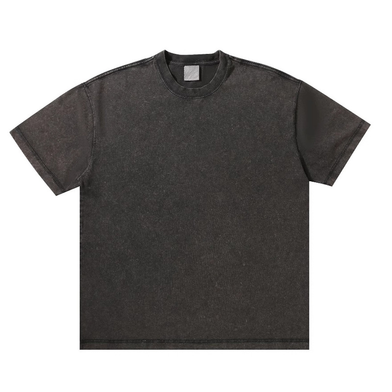 300 グラムヘビーウェイトピュアコットンウォッシュ Tシャツウォッシュ Tシャツレトロトレンディブランドルーズ Tシャツヨーロッパとアメリカのクロスボーダー Tシャツ男性用|undefined