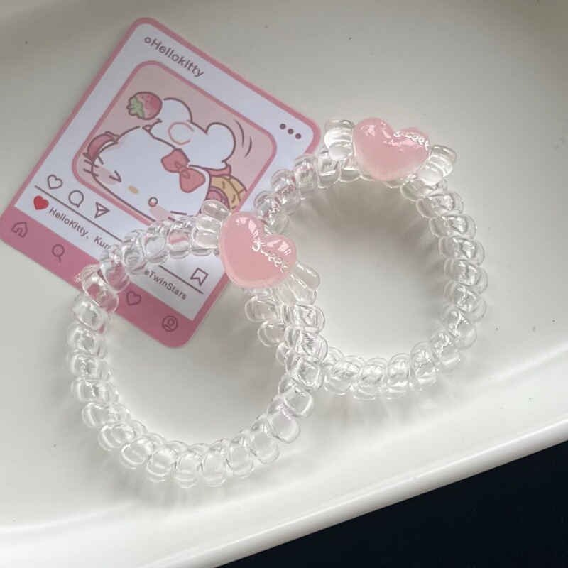 Angel Love Phone Line Soft Cute Bracelet Small Rubber Bands Send Girlfriend Send Boyfriend Head Rope Female Cute Girl Heart Angel Love Phone Line Soft Cute Bracelet Small Rubber Bands Send Girlfriend Send Boyfriend Head Rope Female Cute Girl Heart