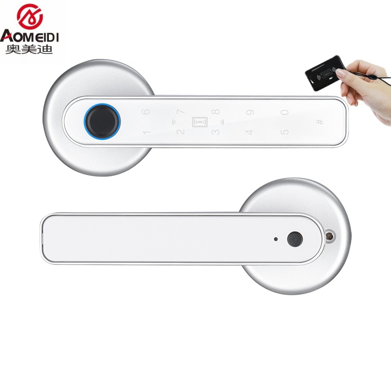 Cerradura de puerta automática transfronteriza a través de Bluetooth tarjeta de crédito cerradura de huella digital puerta interior Oficina contraseña apartamento cerradura de puerta inteligente