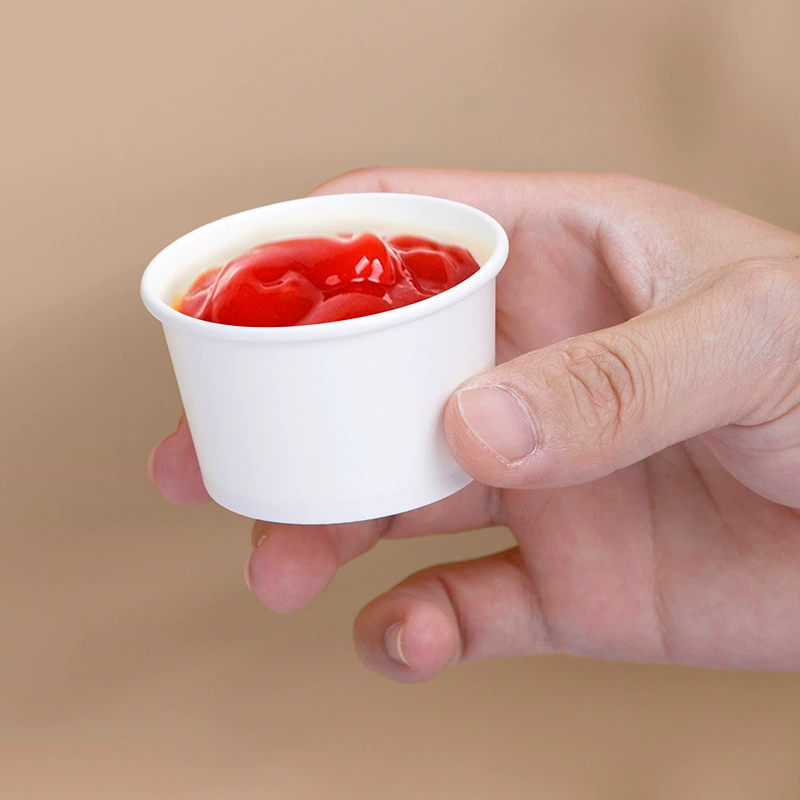 喇叭花 Small Try Cup Mini Tasting Small Paper Bowl Ice Cream Paper Cup Small Paper Cup Disposable Sauce Cup