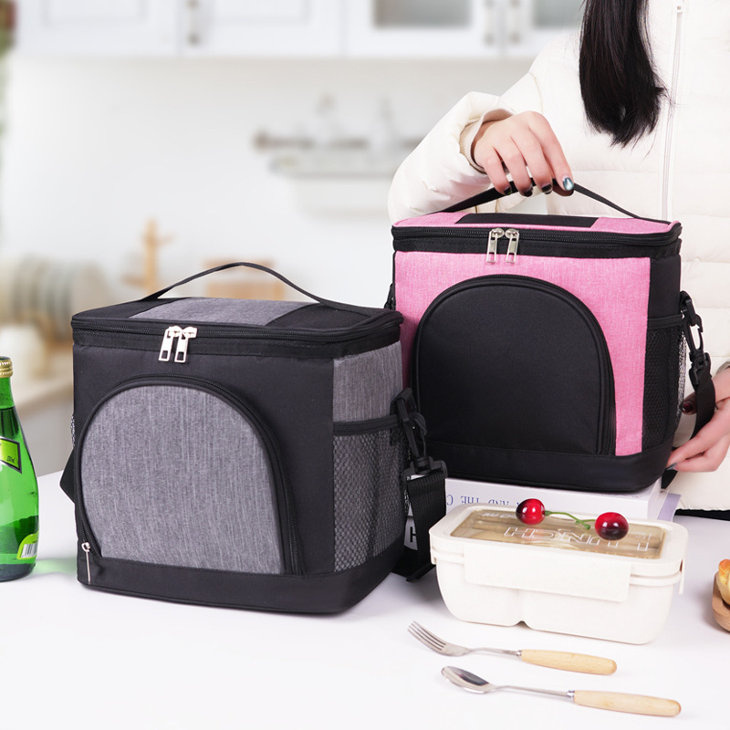 Nuevo paquete de aislamiento de color transfronterizo de gran capacidad de picnic al aire libre de hielo bolsa de almuerzo con bolsa de almuerzo de comida