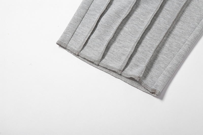 Women’s High-Waisted Striped Sweatpants – Retro Straight-Leg Joggers With Drawstring (Cotton-Polyester Blend, Grey/Black/Beige, S/M/L, Loose Fit)​_voghion.com