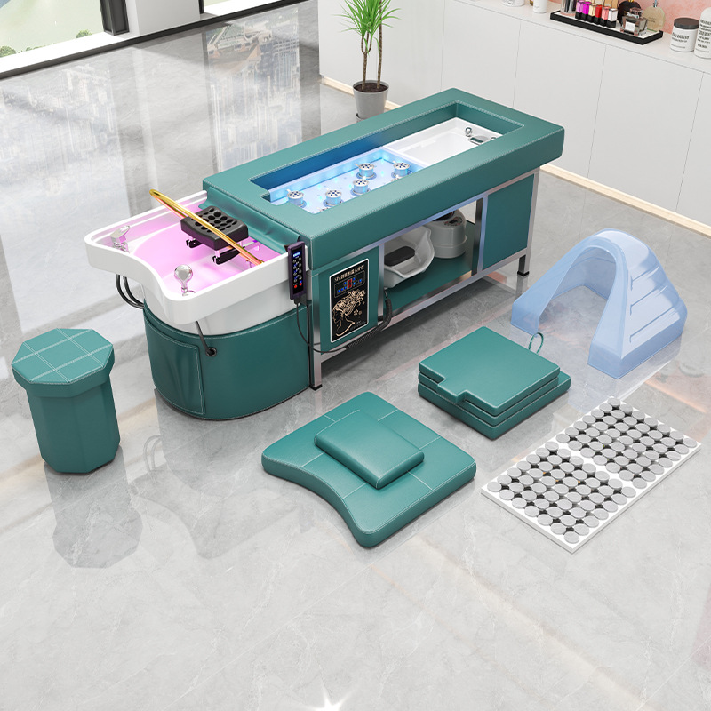 Calefacción eléctrica cama de moxibustión sin humo moxibustión terapia de pies tailandés circulación de agua fumigación pie cuenca terapia de la cabeza CAMA DE ACERO INOXIDABLE