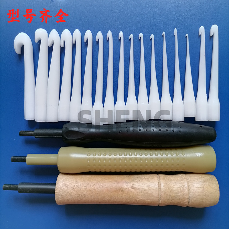 电感磁环绕线机用钩针塑胶勾针钩头单钩子勾头绕线圈工具铜线勾棒