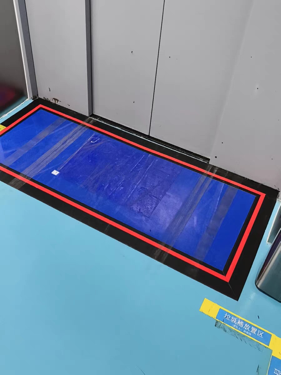 Silicone Washable Dust-Sticking Floor Mat Workshop Door Repeated Dust Removal Clean Room Wheel Cleaning Foot Mat