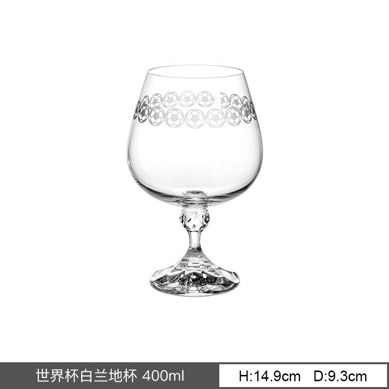 Importación de cristal sin plomo tazas de vino lujosas tazas de alto pie francesas tazas de champagne tazas de vino personalizadas al por mayor