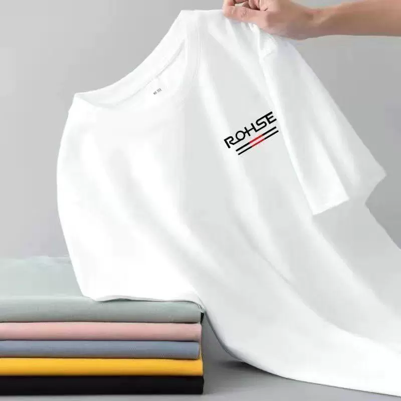 2025 мужская футболка с коротким рукавом летняя нижняя рубашка с круглым вырезом