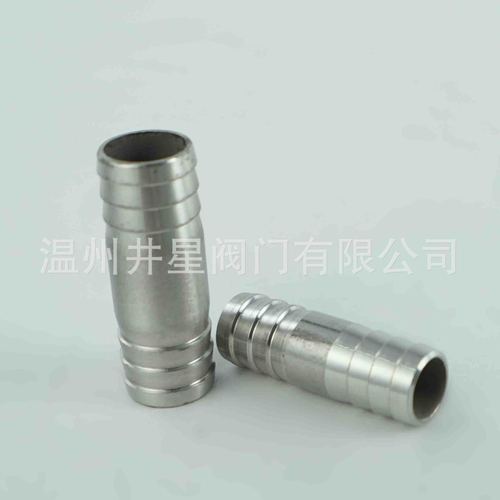 304 stainless steel double-headed pagoda double-pipe joint straight-through double-head joint 8mm10mm12mm15mm