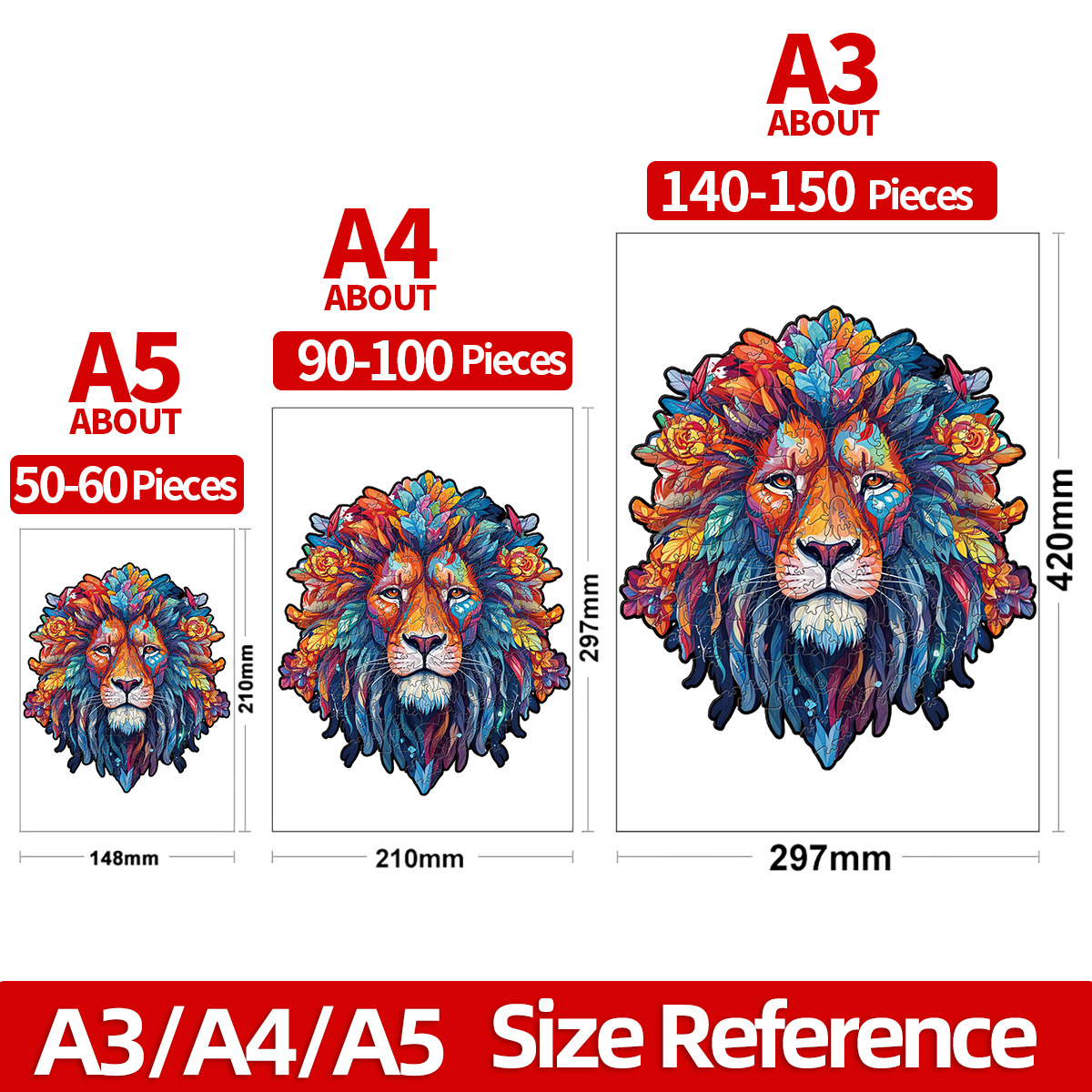  Rompecabezas 3D de madera cortado con láser, diseño de animales, juguete educativo artesanal