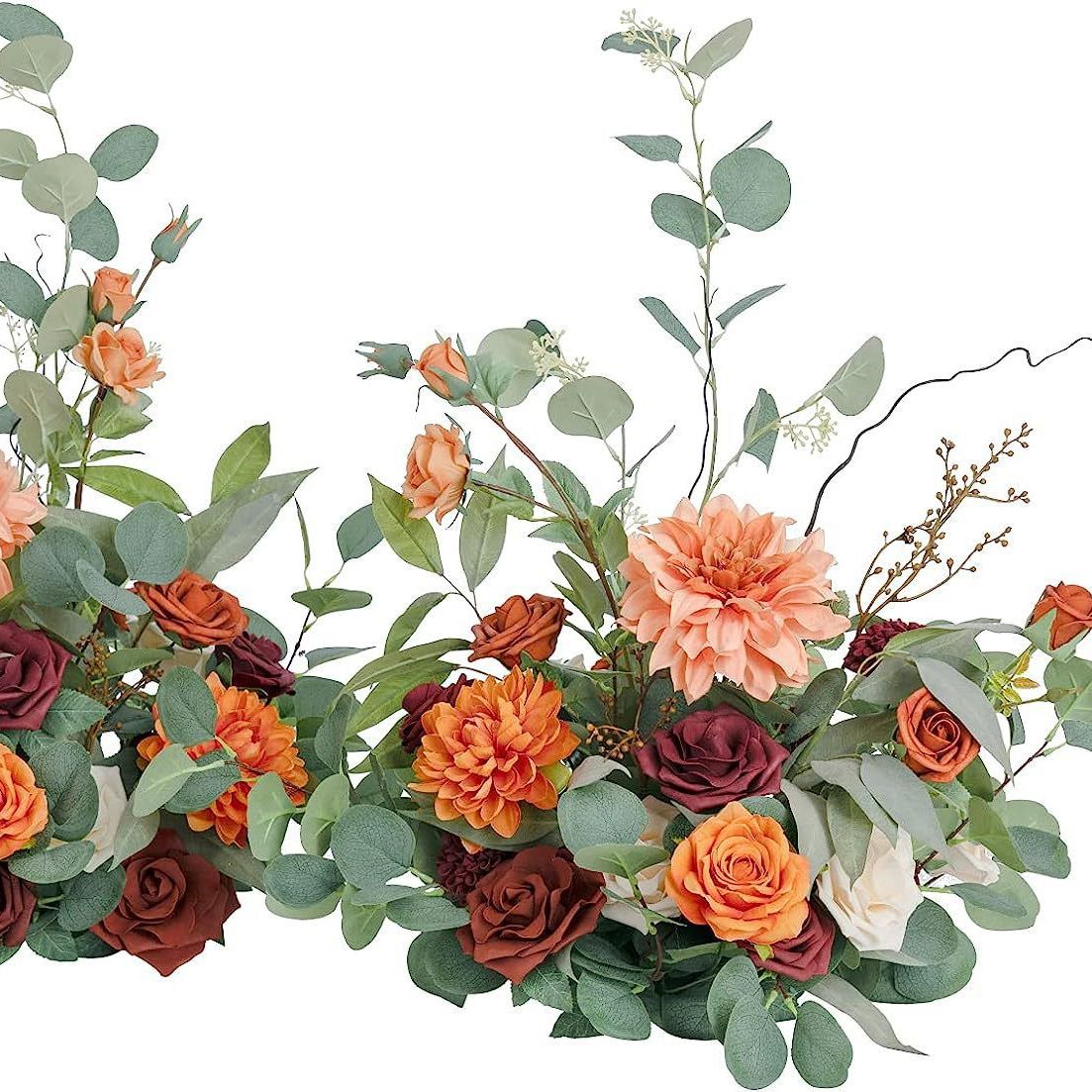 Amazon suministro directo de fábrica fiesta Festival la boda chimenea pasillo arco entrada decoración Fondo flor artificial ajuste