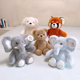 原点绒创森森系列动物玩偶浣熊公仔小狗布娃娃礼物大象儿童玩具