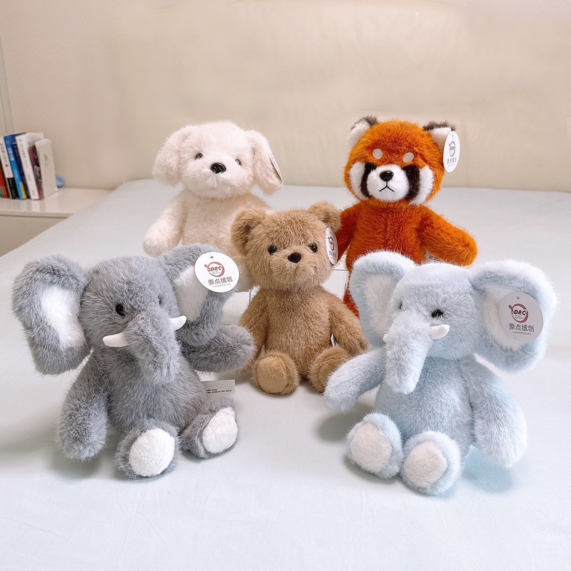 Origin Velvet Chuangsen Series Animal Dolls Raccoon Doll Puppy Rag Doll Gift Elephant Children's Toy