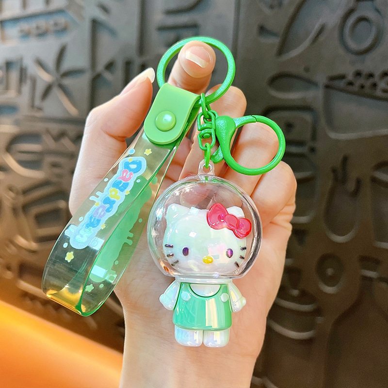 漫画スペースカピバラ電気メッキカピバラキーホルダーかわいいバッグペンダント人形カップルペンダント小さなギフト|undefined