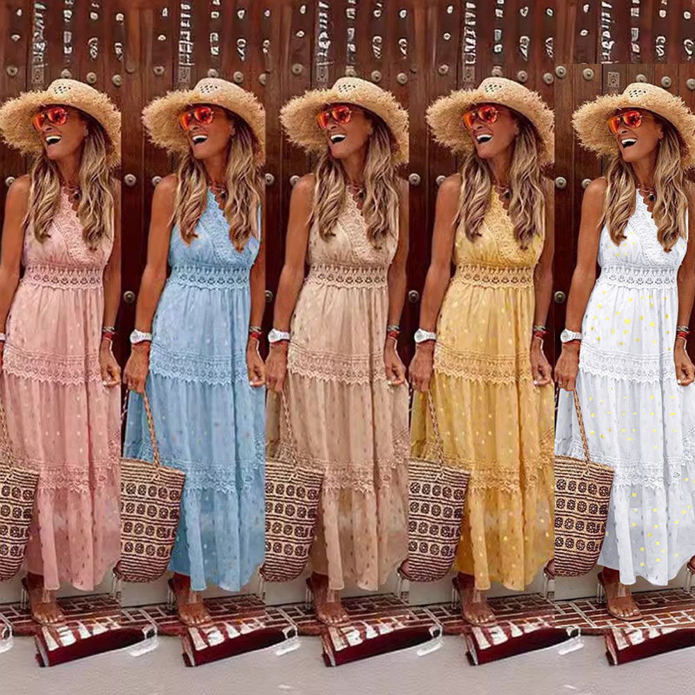 summer sexy shiffon dress sleevless