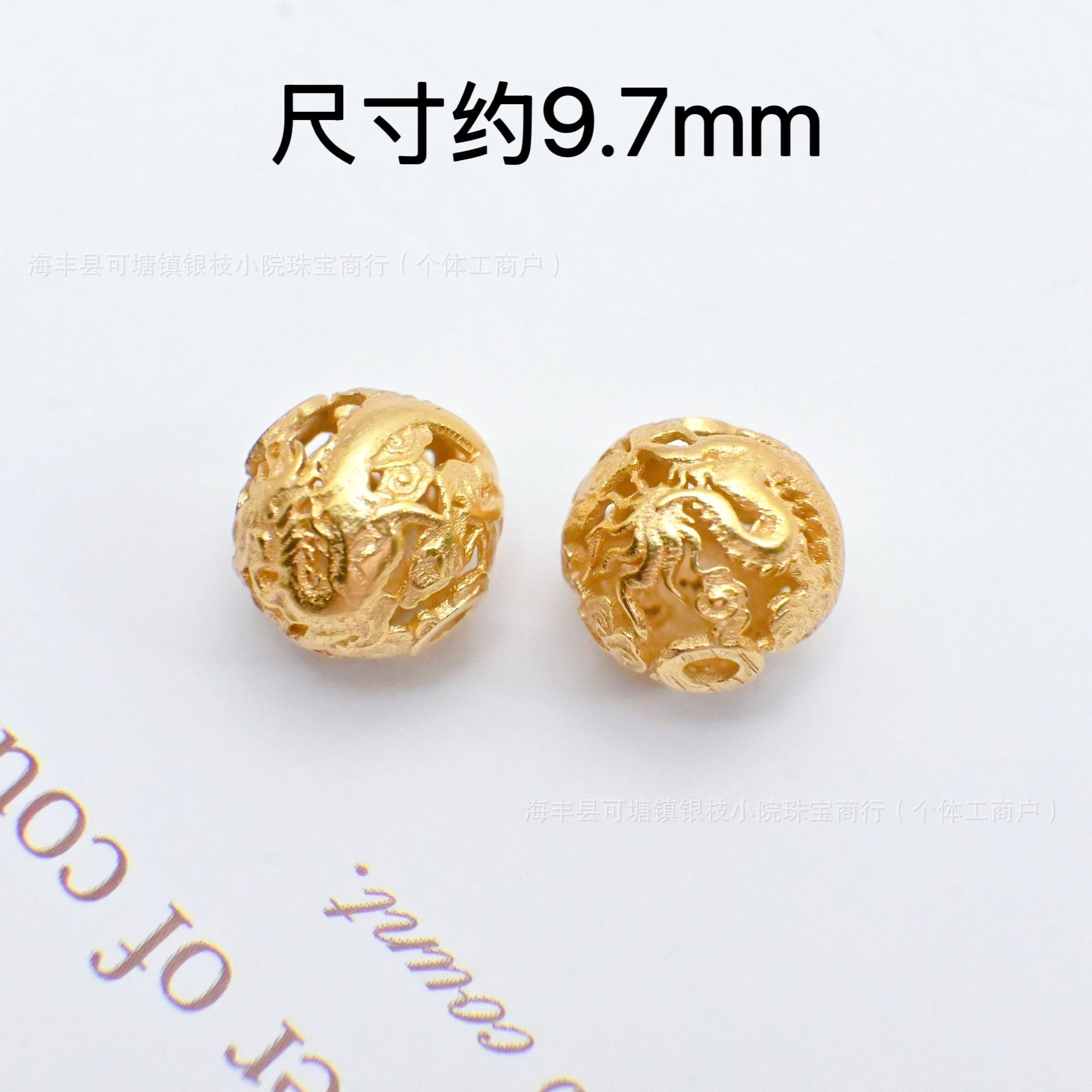 S925 Silver Ancient Gold DIY Through-Hole Accessories Cut Out Gourd Spacer Bead Pendant Lifting Braided Bracelet Necklace Accessories