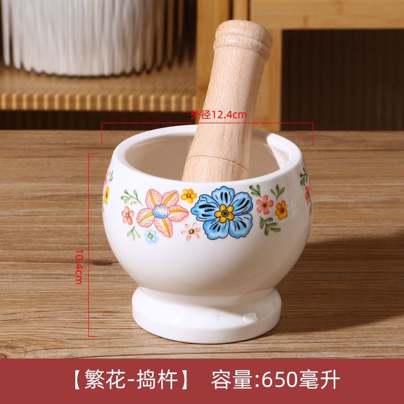 レトロな厚みのあるガーリックミル、蓋付き手押しガーリックミル、蓋付き業務用ガーリックミル、磁器ガーリックミル|undefined