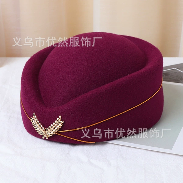 Wine red beret