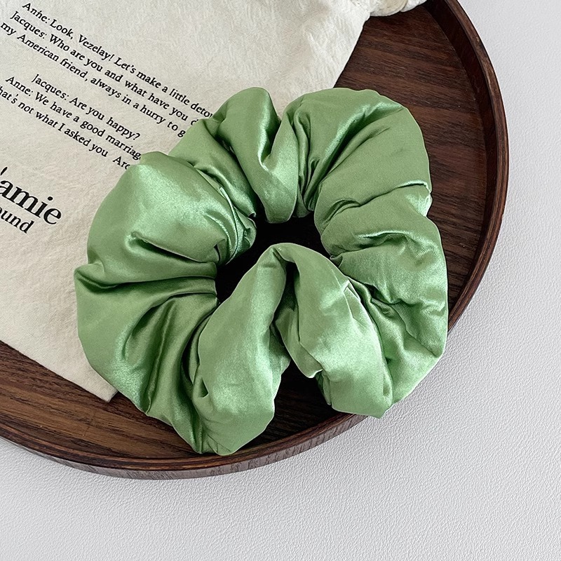 Fan Bingbing con la misma almohada, anillo de cabello de intestino grueso para mujeres 2025, nuevo satén suave no daña cabello, cuerda de cabello grande, anillo de intestino grueso