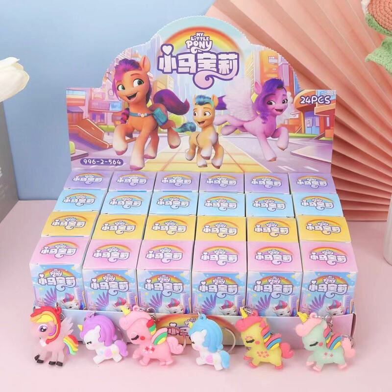 Free Shipping Student Cartoon Key Accessories Pony Key Accessories Hanger My Little Pony Blind Box Pendant
