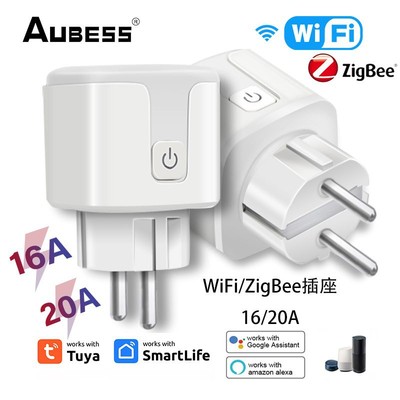 Tuya Tuya Smart Wi -Fi / Zigbee с измерением 16A / 20A Статистика мощности