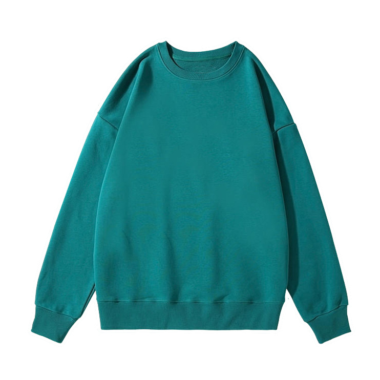 純綿スウェットシャツ カスタム 380g ヘビーウェイト ドロップショルダー ラウンドネック スウェットシャツ 秋冬 大きいサイズ カジュアル カスタムスウェットシャツ ロゴ印刷