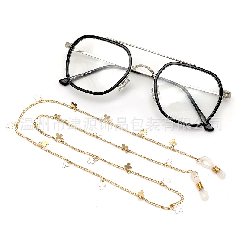 Металлическая цепочка для очков Lucky Grass маленький цветок подвесная цепочка модная цепочка на шею аксессуары для очков Аксессуары Солнцезащитные очки компаньон