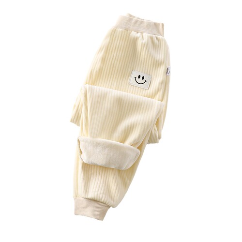 Children's sport pants new unisex baby baby lined pants autumn winter outerwear thick warm pants children's clothing