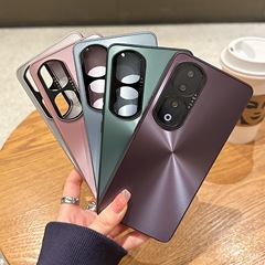 適用榮耀90pro手機殼鐳射極光CD紋榮耀magic5pro全包防摔保護殼套