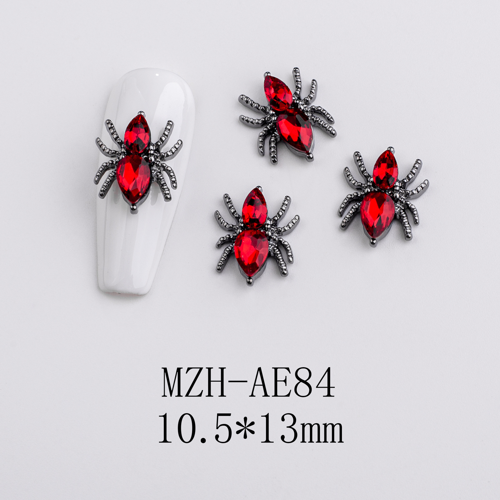 5g Weight Nail Decoration Accessories Nail Supplies 10 PCS/Package Quantity Alloy Material Halloween Festival Cross, Spider, Skull Pattern Retro, Classic Style Style Halloween Retro Classic Style Cross Spider Skull Alloy Nail Decoration Accessories 10 PCS/Package 16