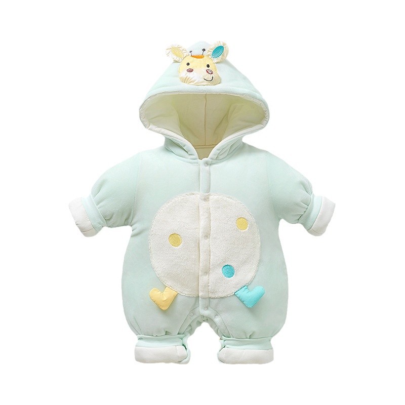Baby overcoat otoño y invierno ropa recién nacida para niños, hombres y mujeres, algodón engrosado y cálido para salir ropa de invierno para bebés image 6