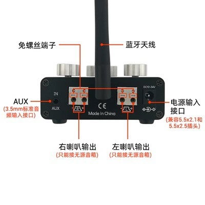 100Вт*2 Высокий и блип -Модуляция настройки Авазион Bluetooth 5.0 двойной канал стерео алюминиевый корпус оригинальный TPA3116