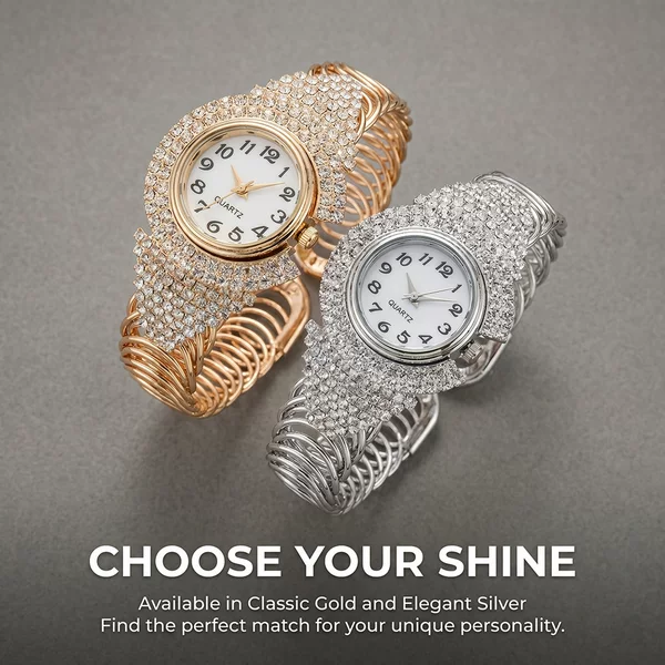 Cross-Border Hot-Selling Gypsophila Versatile Women's Watches Wholesale Full Diamond Light Luxury Women's Watches Bracelet Bracelet Watches for Women