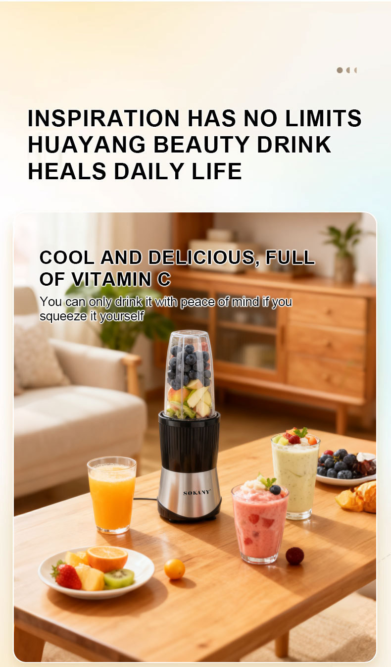 High Speed Smoothie Maker 6 In 1 Blender Food Processor Juicer_voghion.com