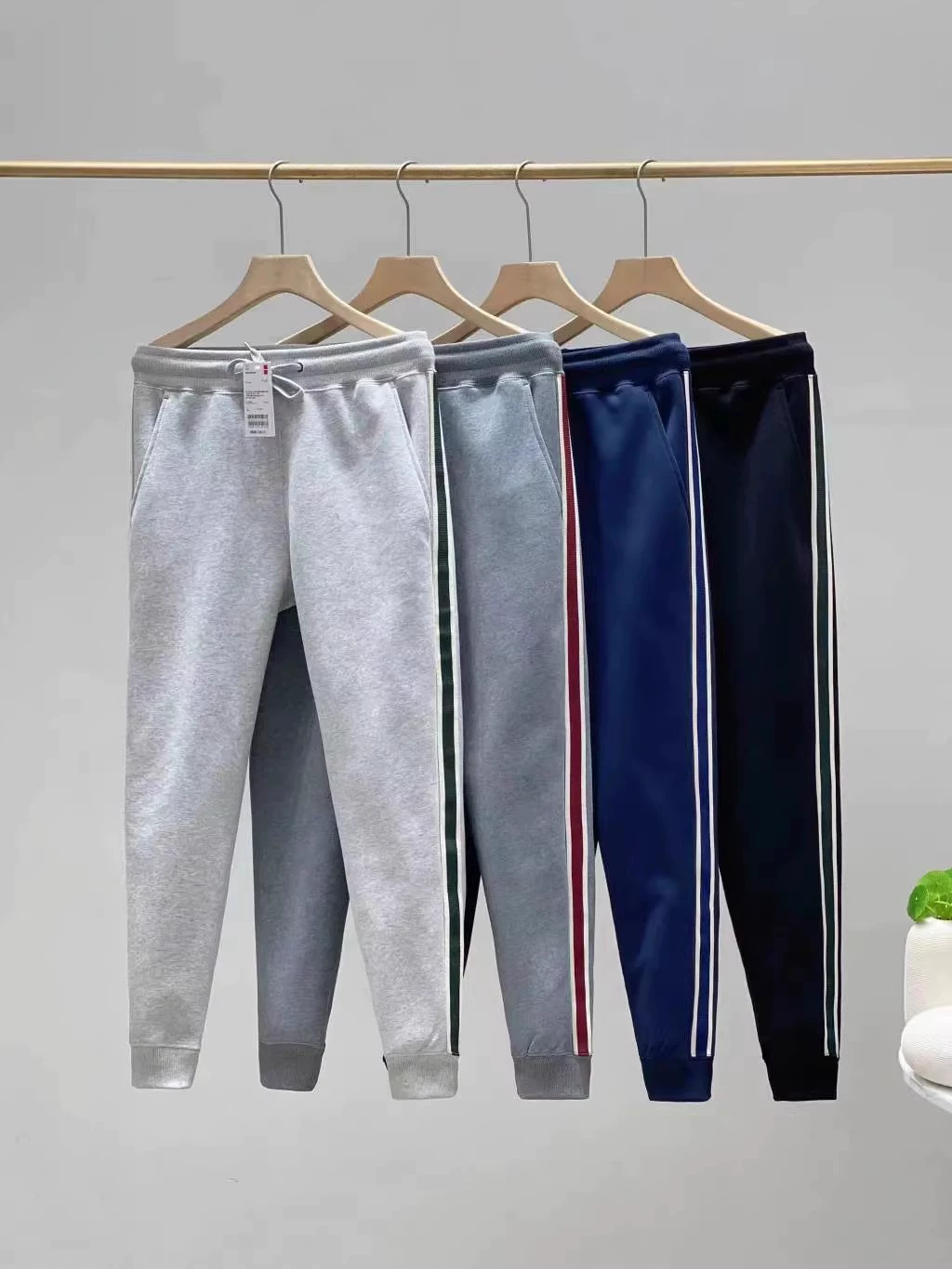 Японские одиночные весенние мужские и женские пары с боковой полоской спортивные брюки эластические брюки с шнуровкой повседневные брюки 458568