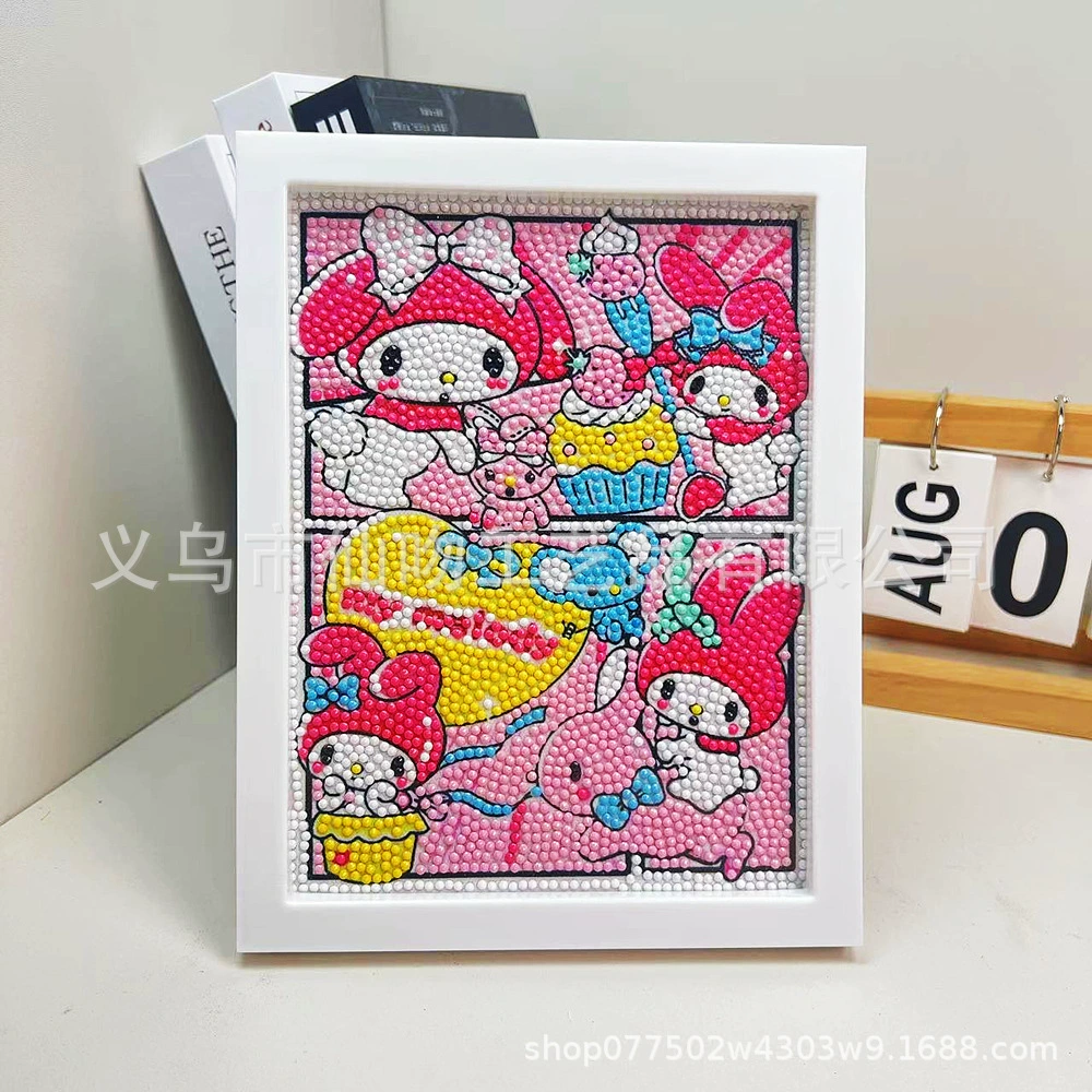 Набор для алмазной живописи Sanrio Kuromi, 17×22 см пластиковая рамка, набор для творчества DIY для детей