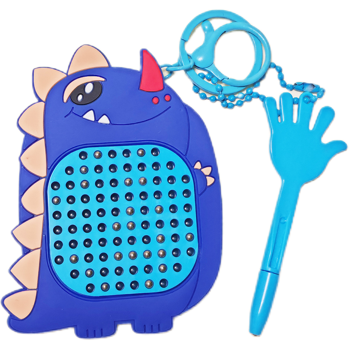 Llavero de dibujos animados creativo Tablero de dibujo magnético, laberinto de cuentas para caminar, descompresión, mochila escolar de juguete, puesto colgante, pequeño regalo al por mayor