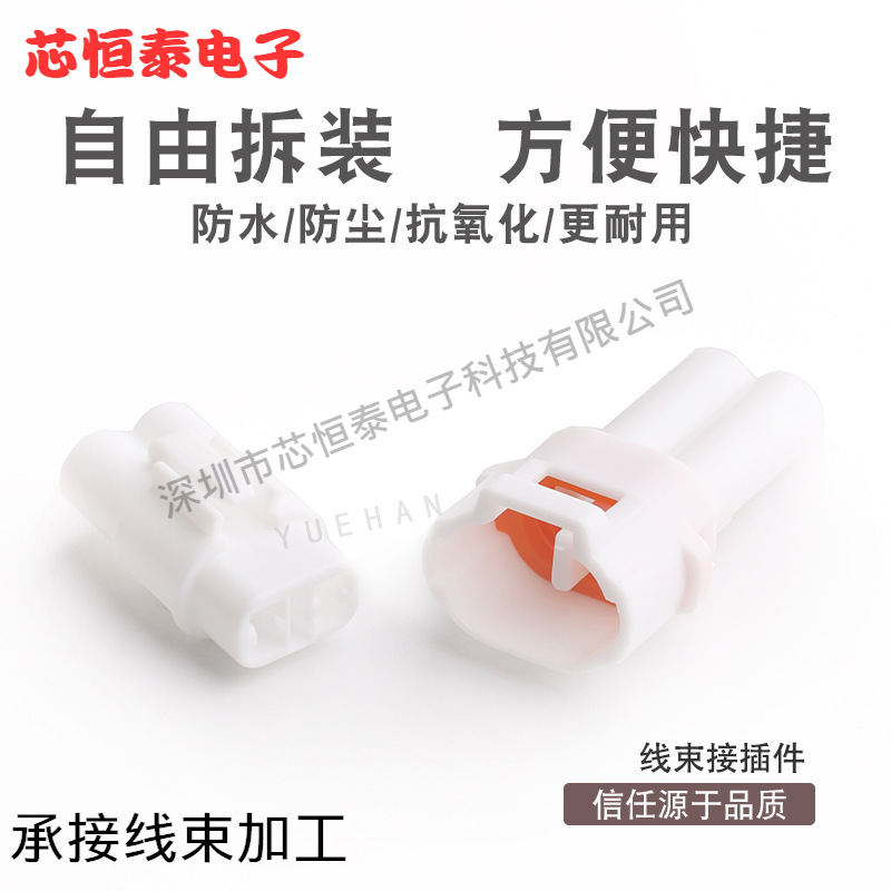 2芯汽车接插件 DJ7021-2-11/21 连接器/汽车插头/防水 雾灯插件