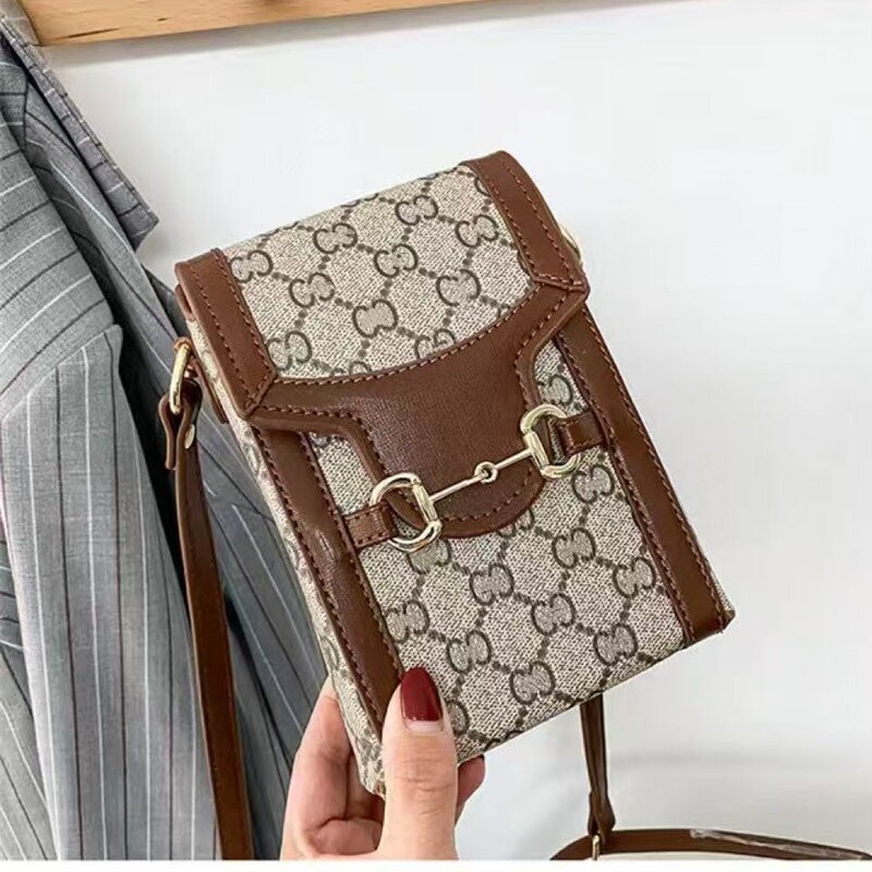 Bags for Women 2025 New Genuine Leather Small Square Bag 1955 Mobile Phone Bag Crossbody Bag High-End Fashion Versatile Women's Bag