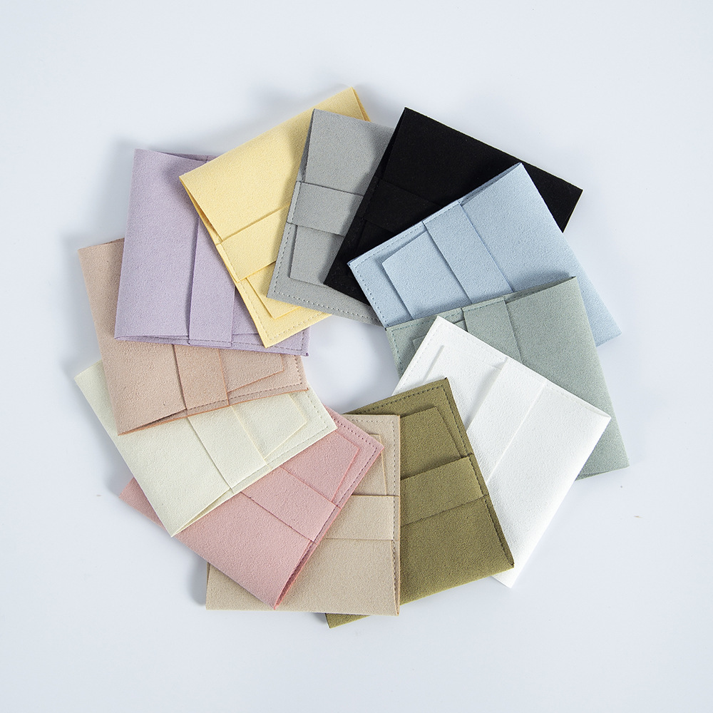 10g Weight Jewelry Packaging Bags Classification 1 Piece Quantity Daily Occasion Solid Color Pattern Basic, Simple Style Style 1 Piece Cloth Basic Simple Style Daily Solid Color Jewelry Packaging Bags 无