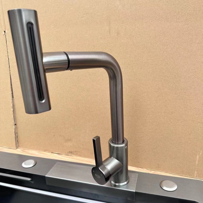 Uno por uno, el grifo del fregadero de la cascada Feiyu de la celebridad de Internet reemplaza el grifo de extracción modificado del mismo tamaño sin daños accesorios de instalación